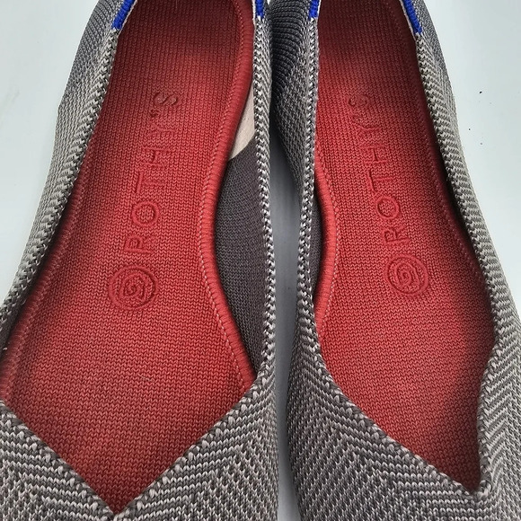 Rothy's The Flat Pebble Gray Textile Ballet Shoes Size 6.5 - Picture 4 of 9